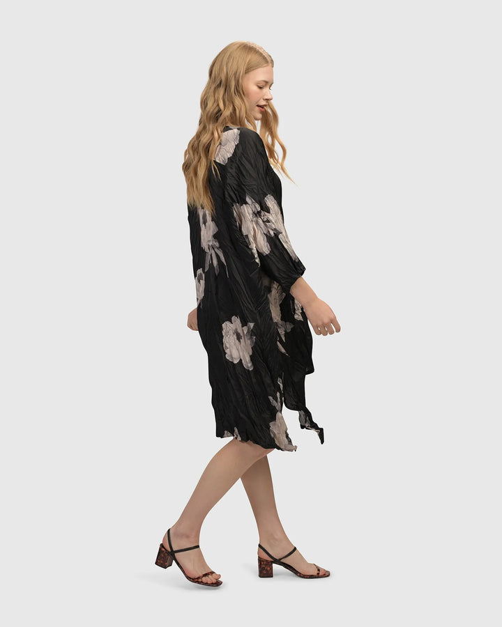 Paige Crinkle Caftan Tunic Dress, Roses
