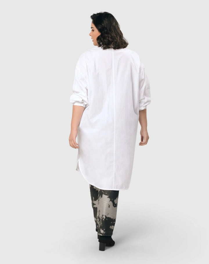 Urban Crisp Tunic Dress, White