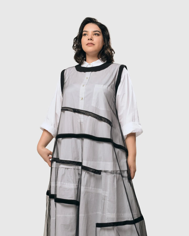Urban Tulle Maxi Dress, Black