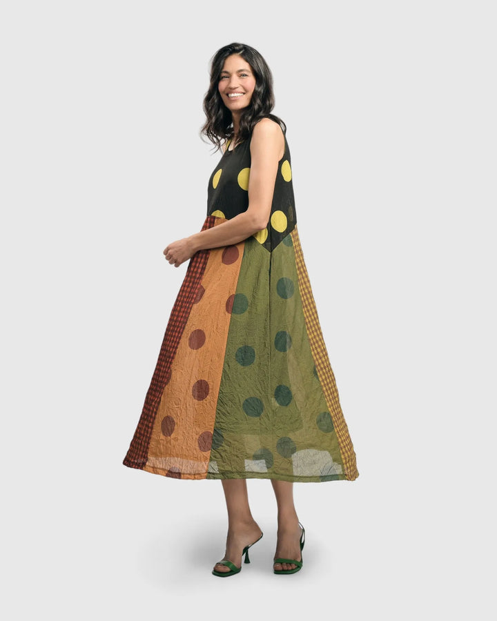 Molly Soft Tulle Sleeveless Maxi Dress, Mix