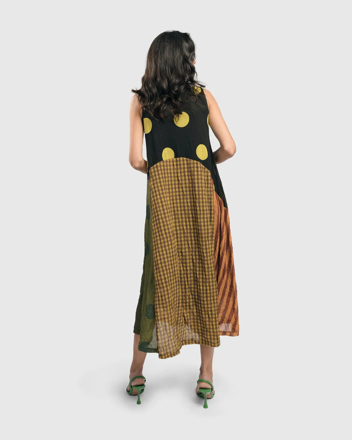Molly Soft Tulle Sleeveless Maxi Dress, Mix
