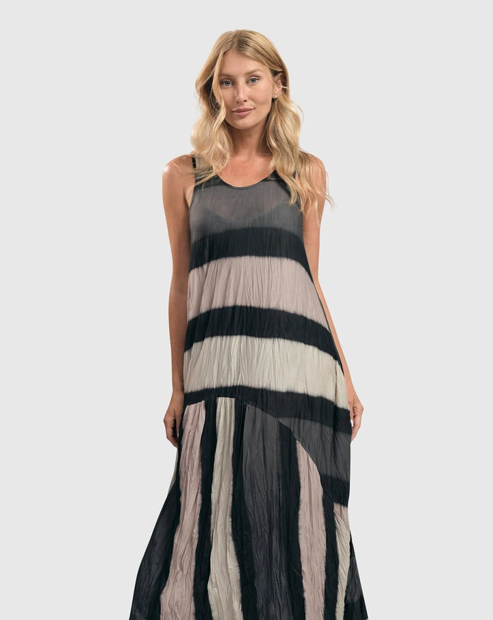 Charlie Crinkle Tank Dress, Stripe