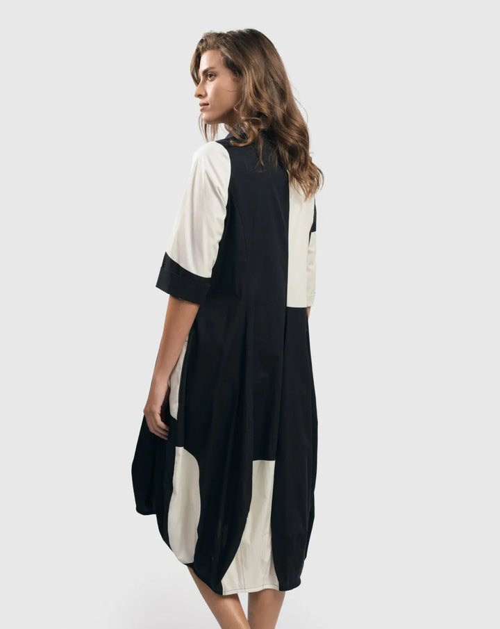 Urban Dawn Wonderful Dress, Black/white