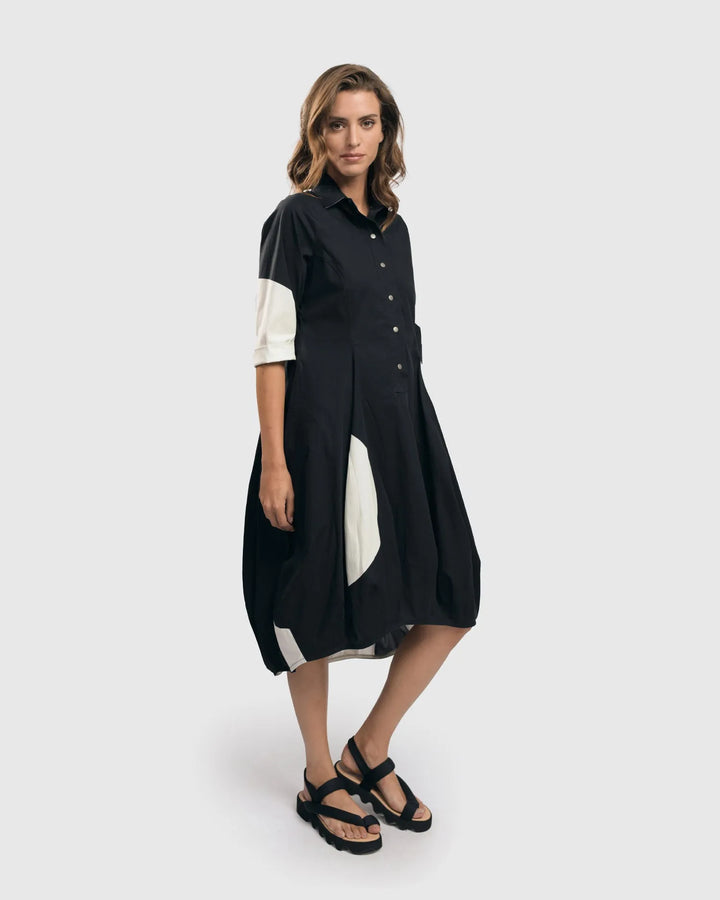 Urban Dawn Wonderful Dress, Black/white
