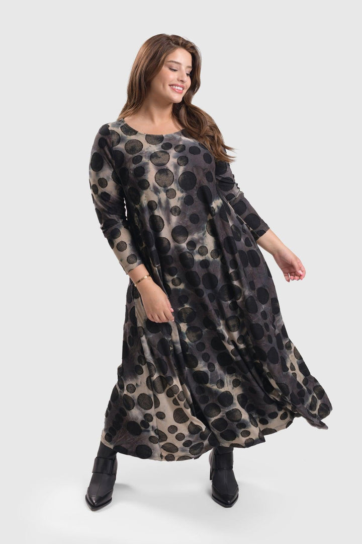 Echo Maxi Dress, Coffee - Alembika Designer Women's Clothing