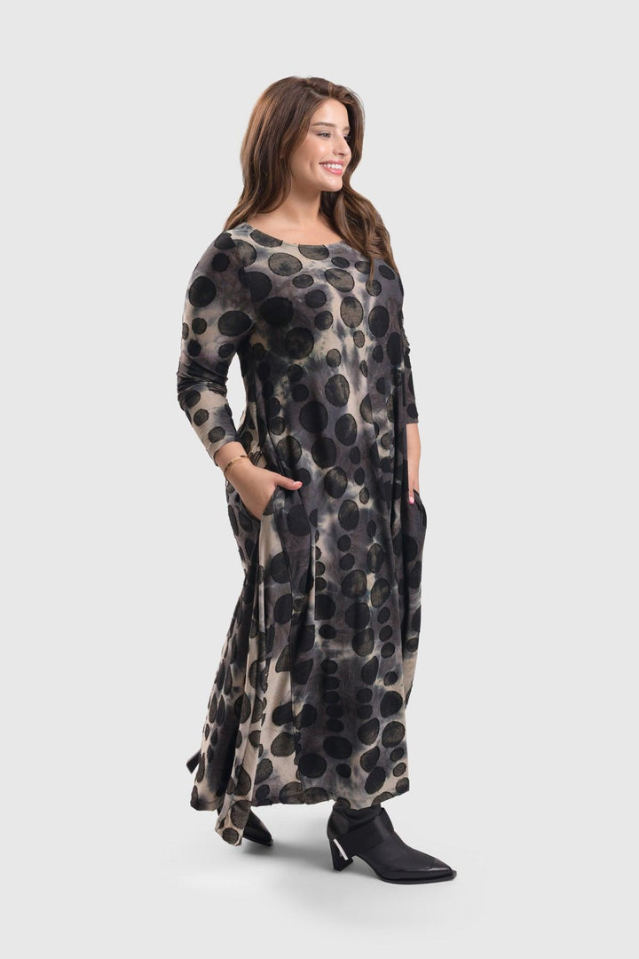 Echo Maxi Dress, Coffee - Alembika Designer Women's Clothing