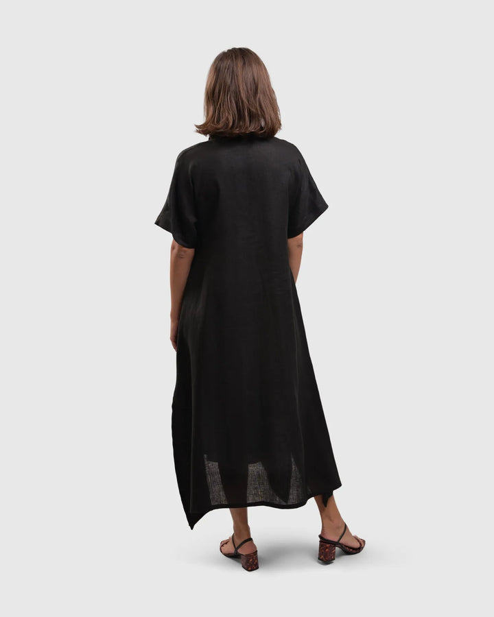 Summer Rose Maxi Dress, Black