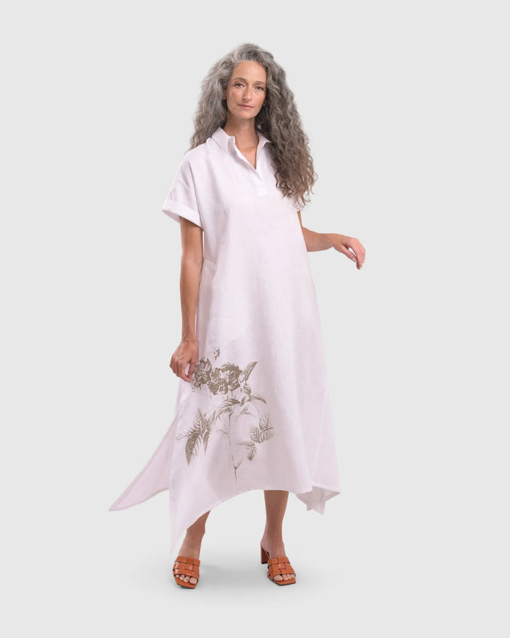 Summer Rose Maxi Dress, White