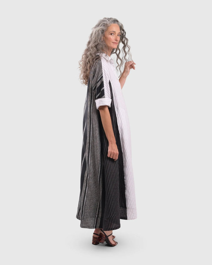 Melange Trapeze Maxi Dress, Multi