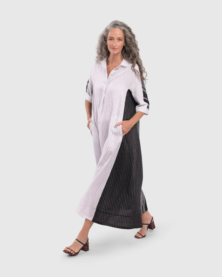 Melange Trapeze Maxi Dress, Multi