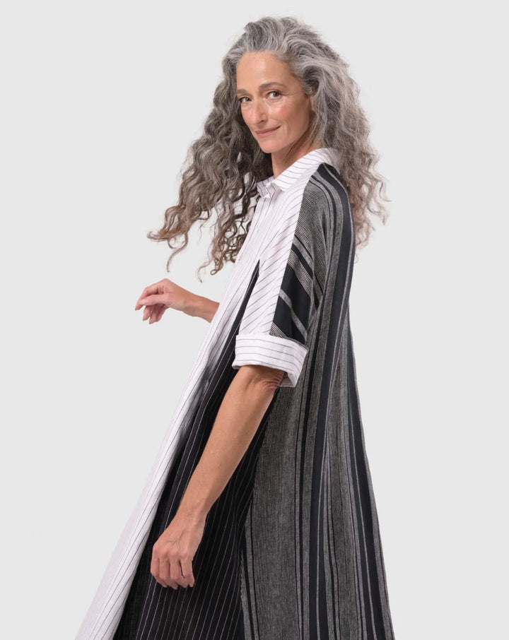 Melange Trapeze Maxi Dress, Multi
