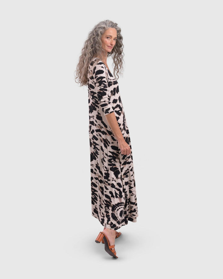 Dian Swing Maxi Dress, Tribal - Alembika Designer Women's Clothing