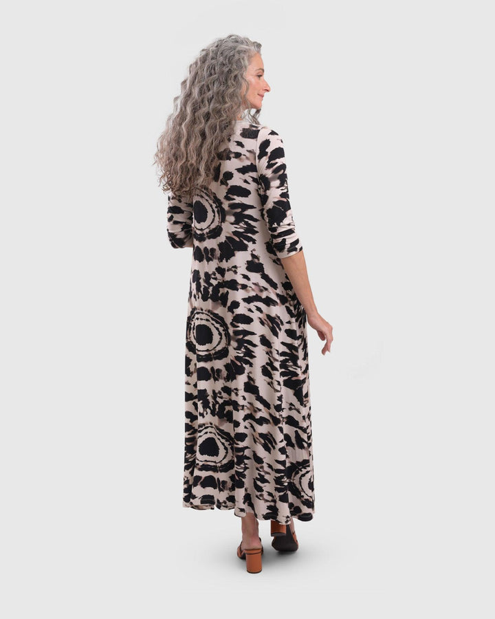 Dian Swing Maxi Dress, Tribal - Alembika Designer Women's Clothing