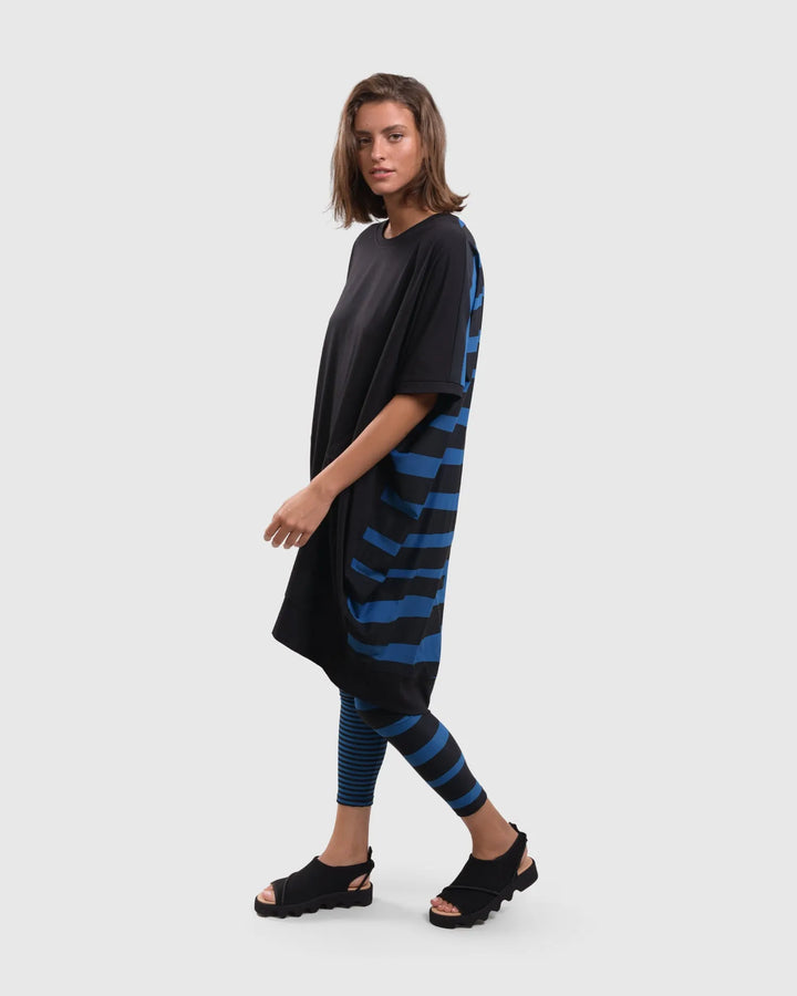 Tekbika Stripe Leggings, Ocean