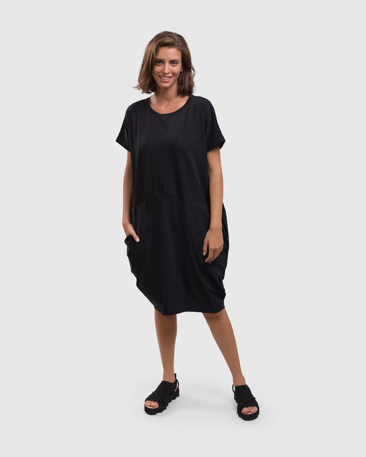 Tekbika Cocoon Dress, Black