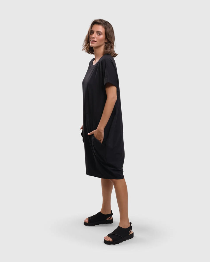 Tekbika Cocoon Dress, Black