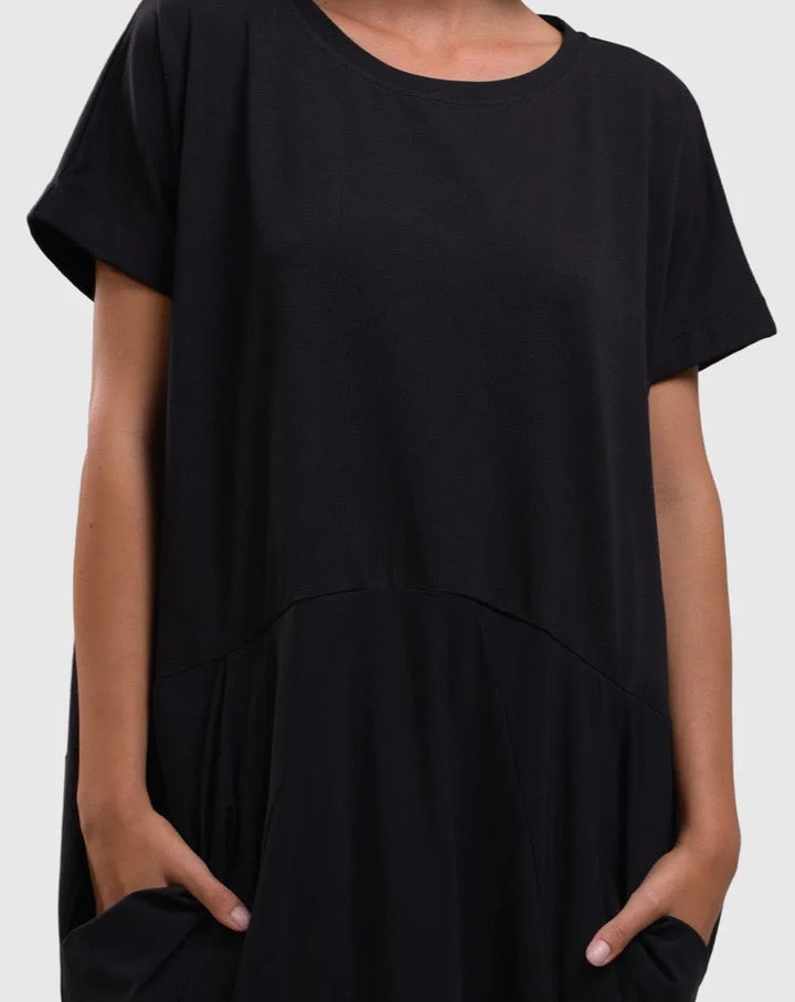 Tekbika Cocoon Dress, Black
