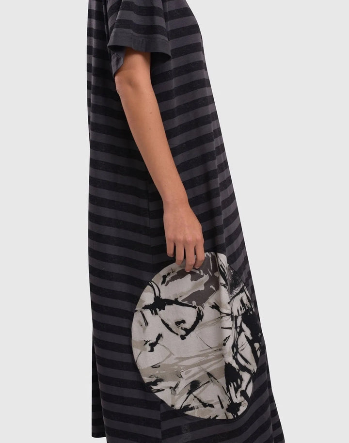 Urban Stripe Maxi Dress, Moon