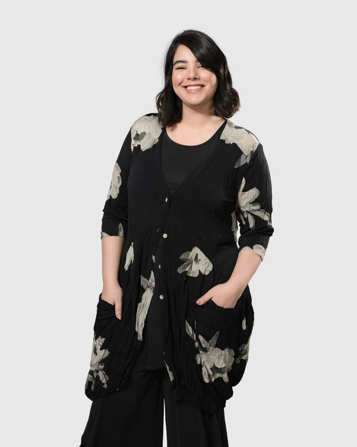 Quinn Crinkle Wonderful Jacket, Roses