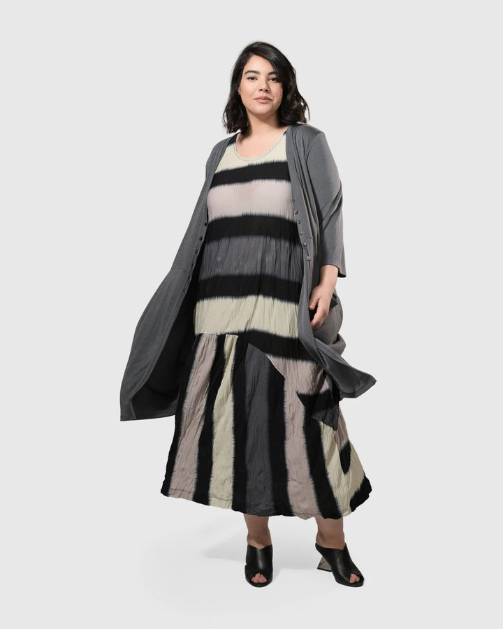 Charlie Crinkle Tank Dress, Stripe