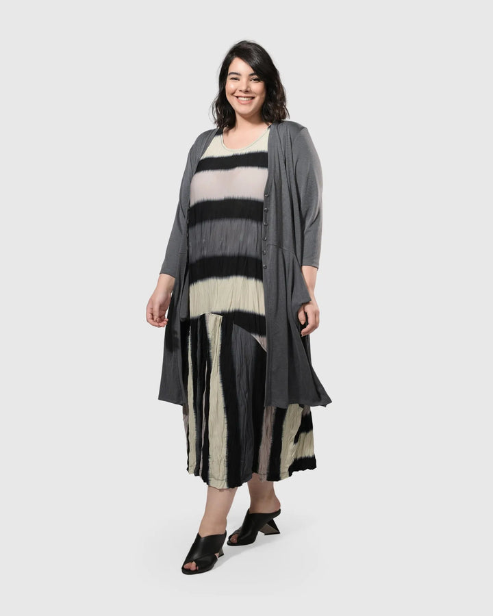 Charlie Crinkle Tank Dress, Stripe