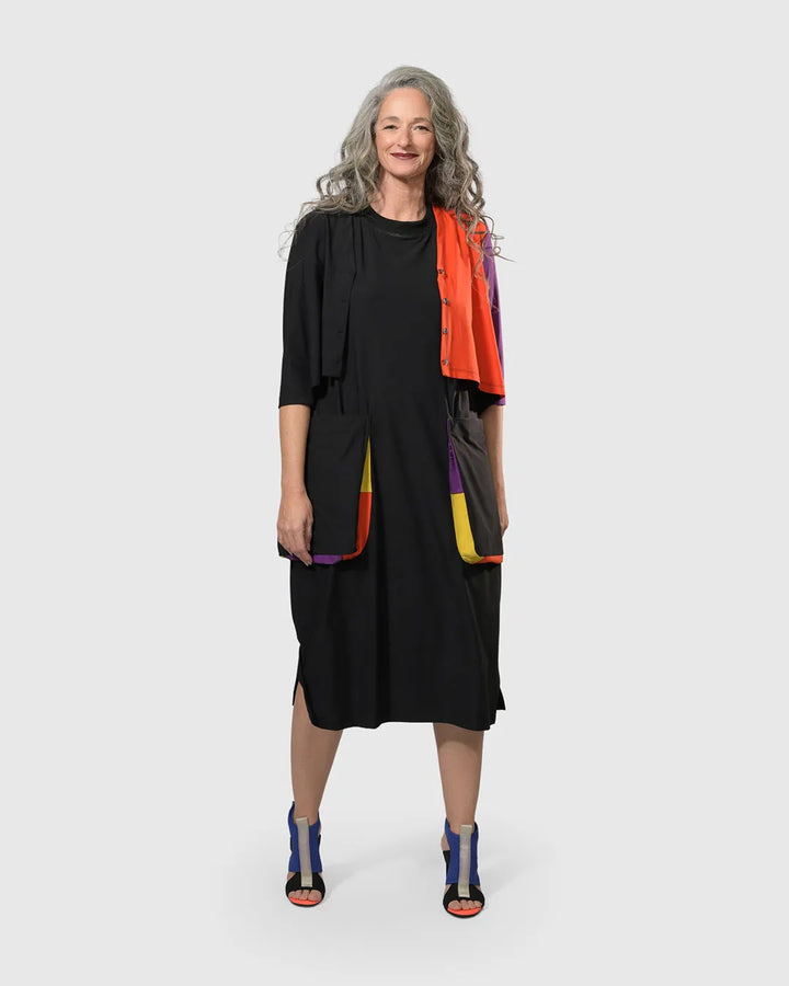Tekbika Colorblock Crop Cardigan Jacket, Multi