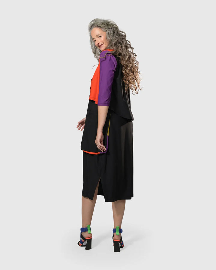 Tekbika Colorblock Crop Cardigan Jacket, Multi