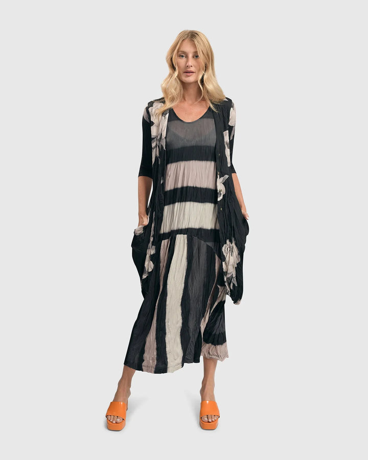 Charlie Crinkle Tank Dress, Stripe
