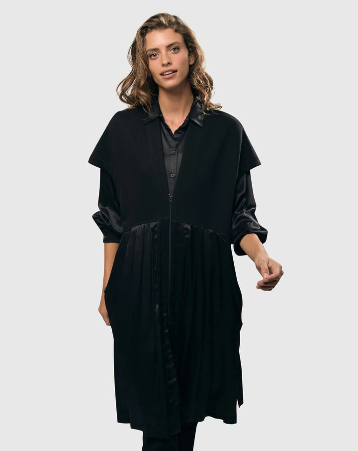 Urban Zip Vest Jacket, Black