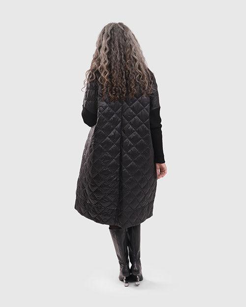 Ether Clutch Coat, Black - Alembika Designer Women's Clothing