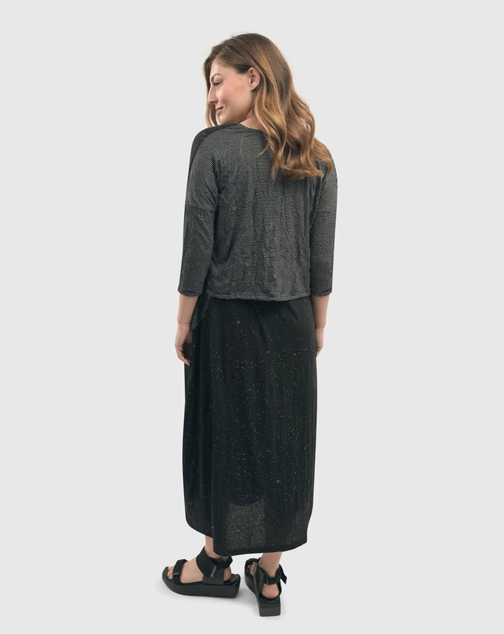 Sprinkle Crinkle Crop Cardy, Black