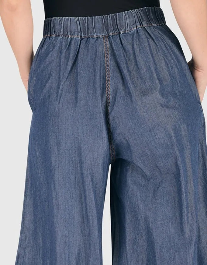 Rancho Chambray Gauchos, Denim Blue