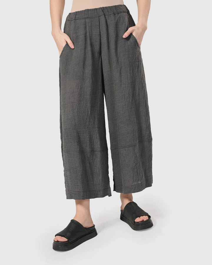 Dana Palazzo Pants, Dove grey