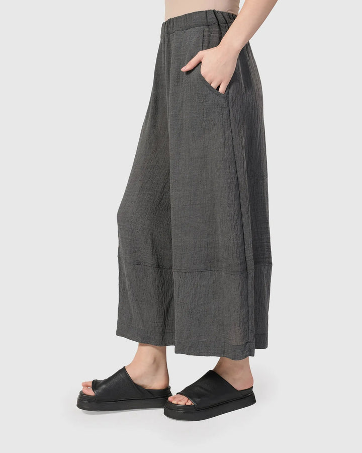 Dana Palazzo Pants, Dove grey