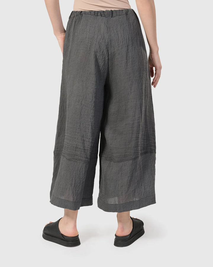 Dana Palazzo Pants, Dove grey