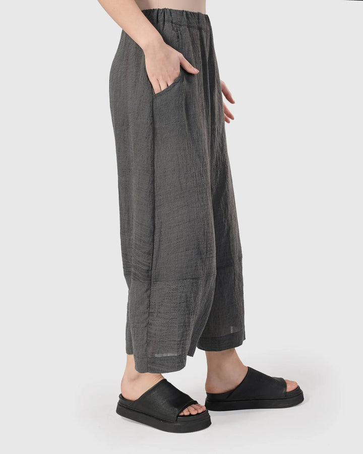 Dana Palazzo Pants, Dove grey