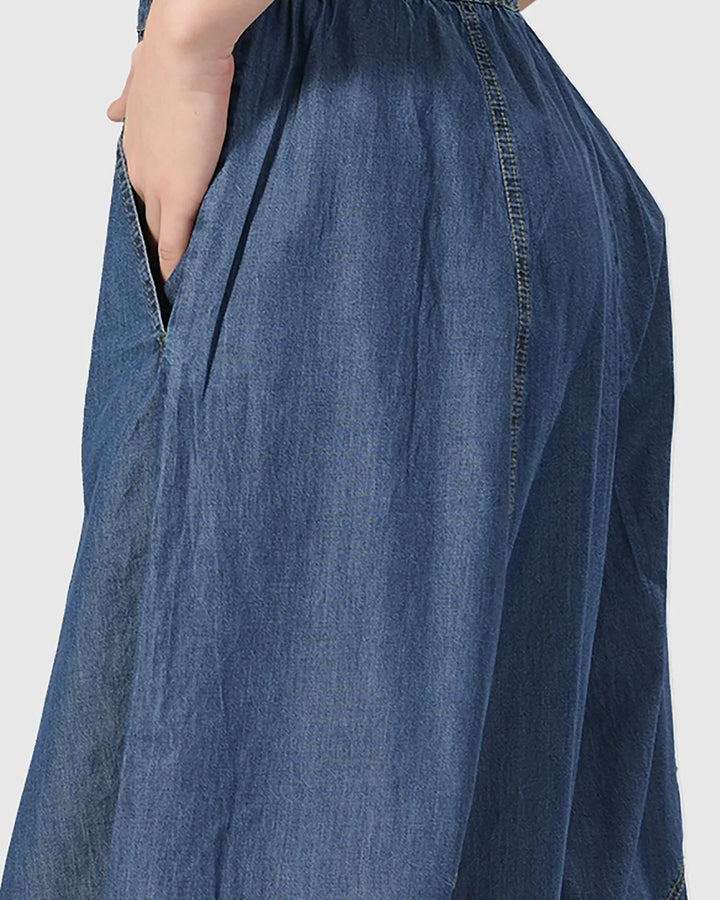 Everywhere Wide-Leg Pants, Denim Blue