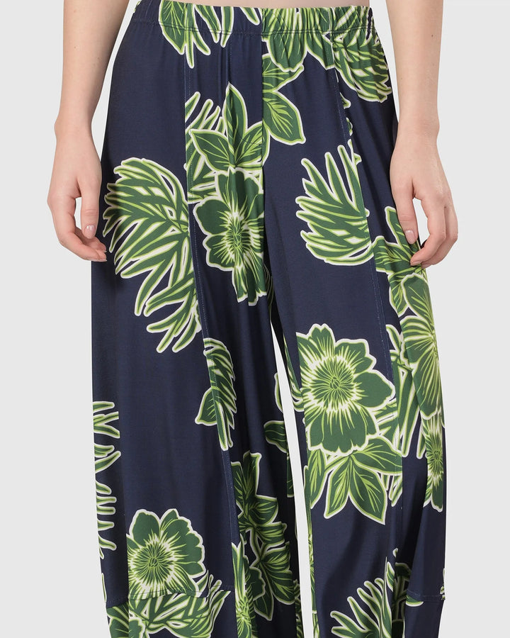 Paradise Punto Pants, Royal/green