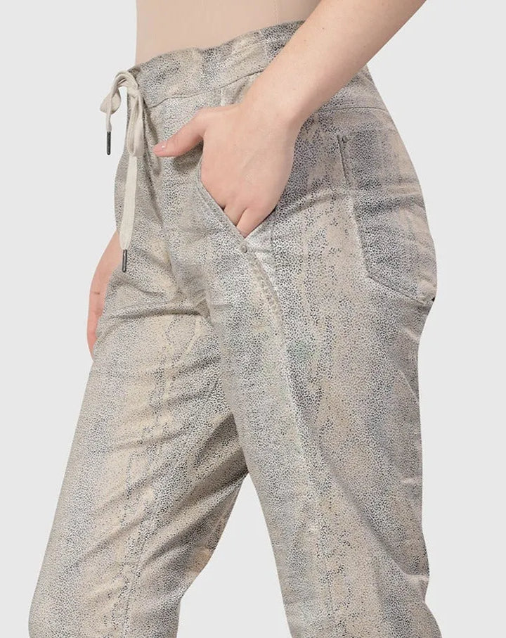 Snake Iconic Stretch Jeans, Ecru