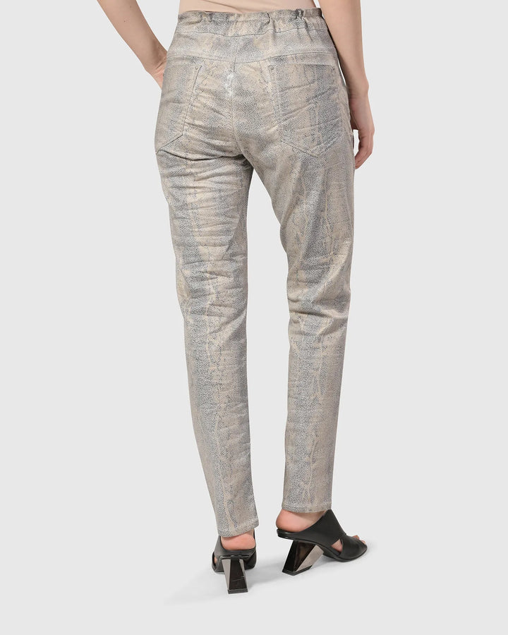 Snake Iconic Stretch Jeans, Ecru