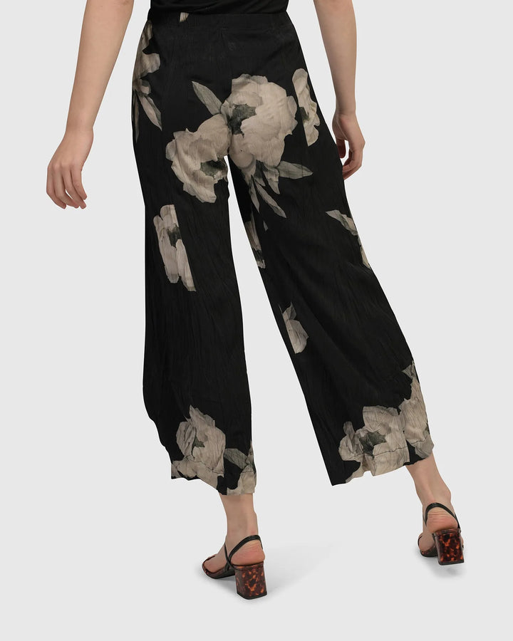 Kennedy Crinkle Punto Pants, Roses