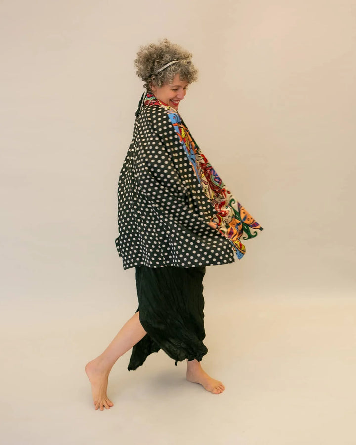 Paisley Bib Crinkle Maxi Dress, Multi