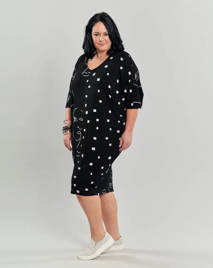 Jax Dolman Midi Dress, Mix