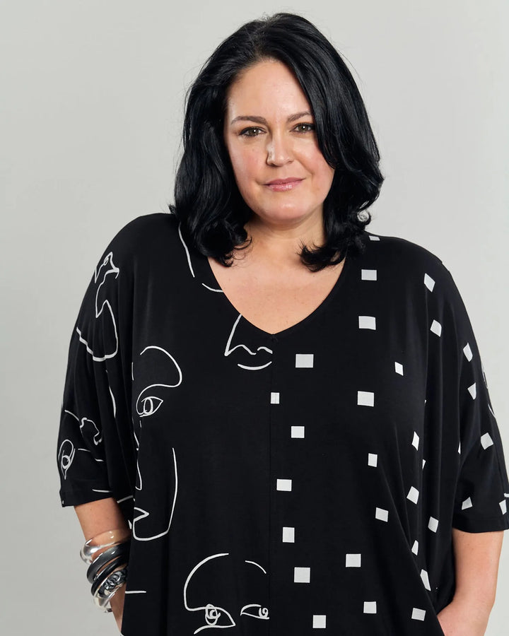 Jax Dolman Midi Dress, Mix