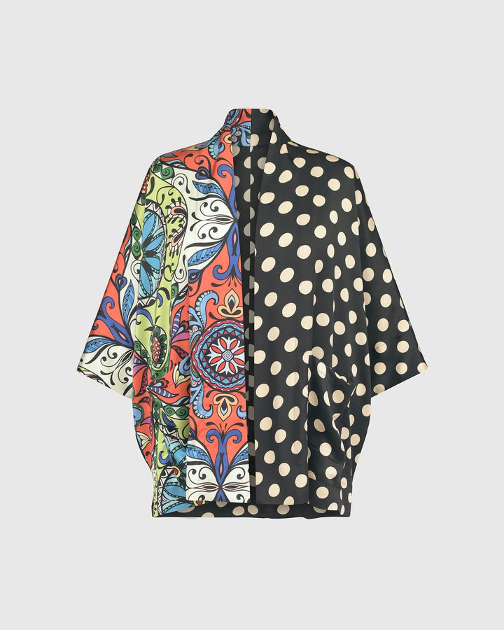 Paisley Dot Kimono Jacket, MultiP