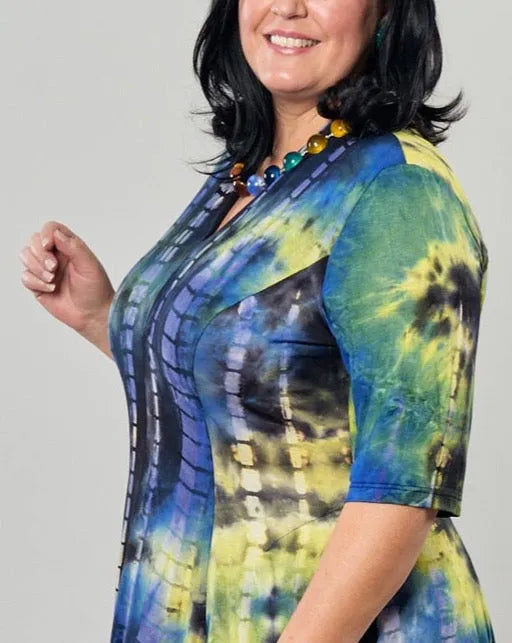 Dreamy V-Neck Top, Tie Dye