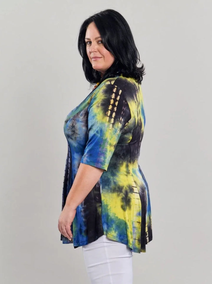 Dreamy V-Neck Top, Tie Dye