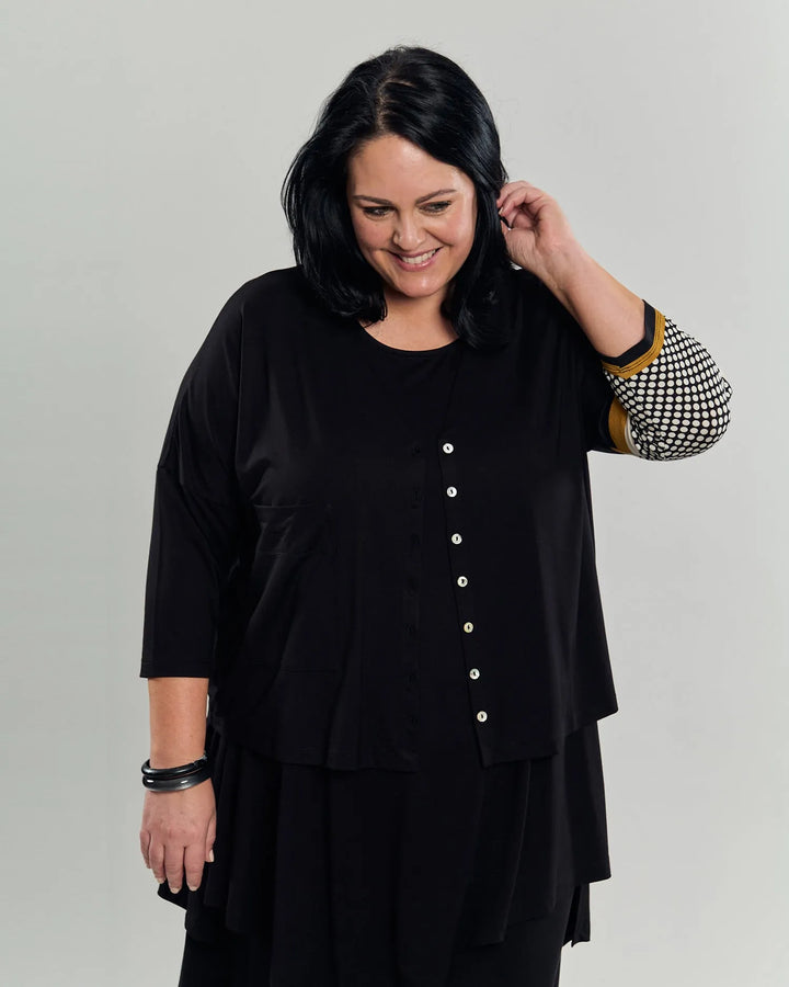 Kenna Crop Cardigan, Circles