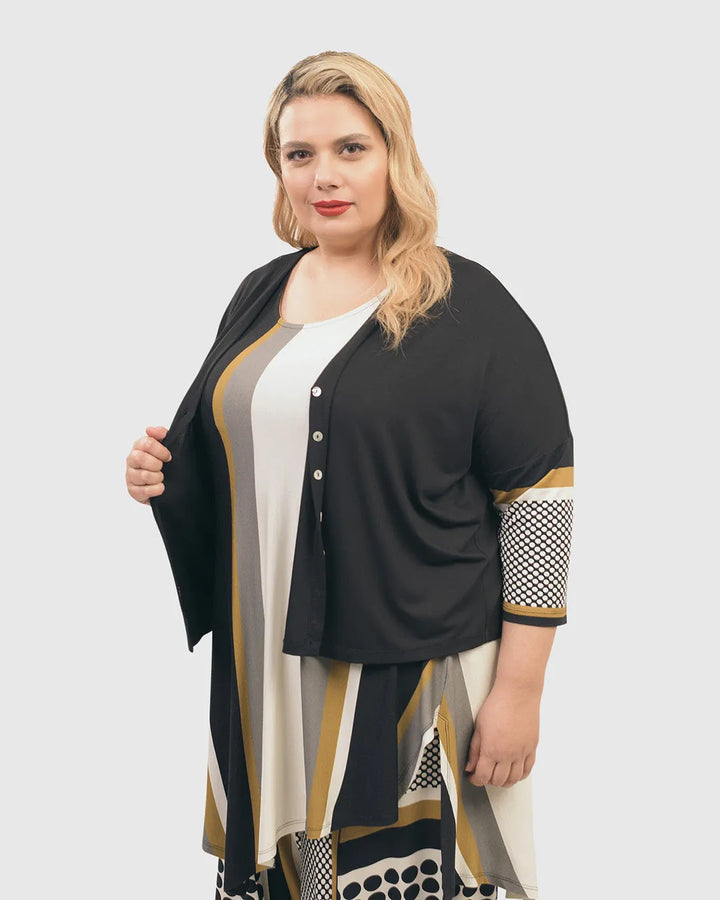 Kenna Crop Cardigan, Circles