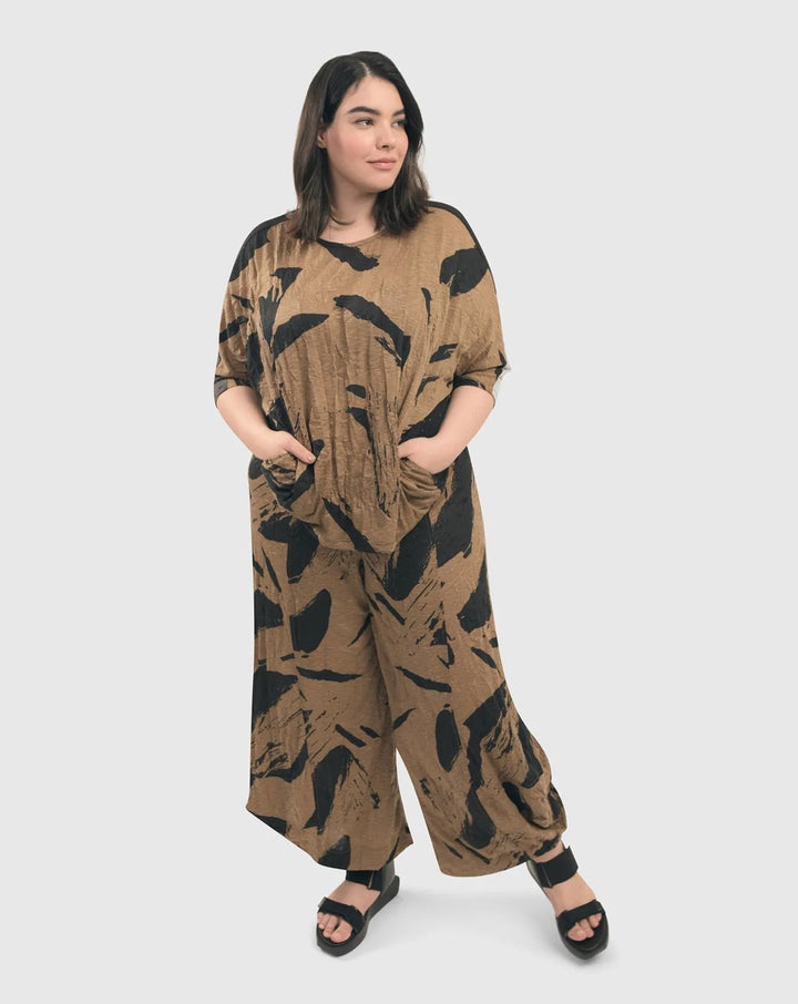 Crinkle Punto Pants for women over 50